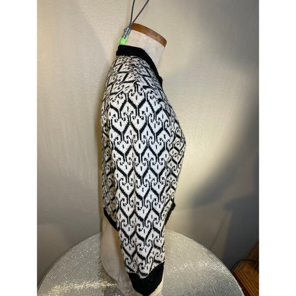 XS/s VTG 60s Billie Jo Sportswear Knit Sweater Sayelle Cardigan No Buttons - Picture 5 of 15